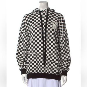R13 checkered oversized hoodie